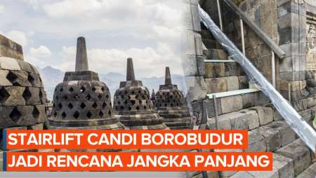 Stairlift di Candi Borobudur Bukan Cuma untuk Menyambut Presiden Perancis Emmanuel Macron