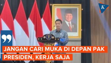 Seloroh Wamendes: Jangan Cari Muka, Nanti Ditagih Pak Presiden...