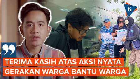 Gibran Berterima Kasih Aksi Warga Bantu Warga Korban Bencana Sumatera