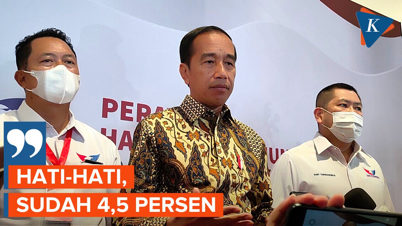 Elektabilitas Perindo 4,5 Persen, Ini Pesan Jokowi untuk Parpol Lain