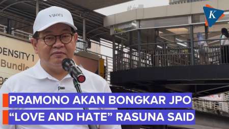 JPO "Love And Hate" Di Rasuna Said Akan Dibongkar, Pramono: Love Satu Aja