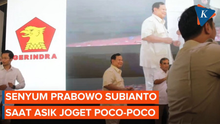 Makin Santai, Prabowo Asik Joget Poco-poco Bareng Kadernya