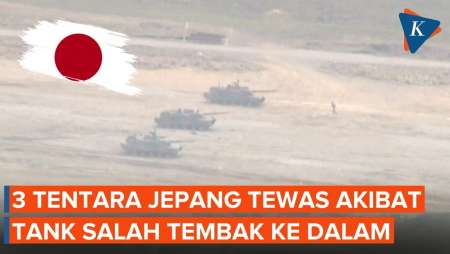 Tank Jepang Salah Tembak Ke Dalam, 3 Tentara Tewas Dan 1 Terluka
