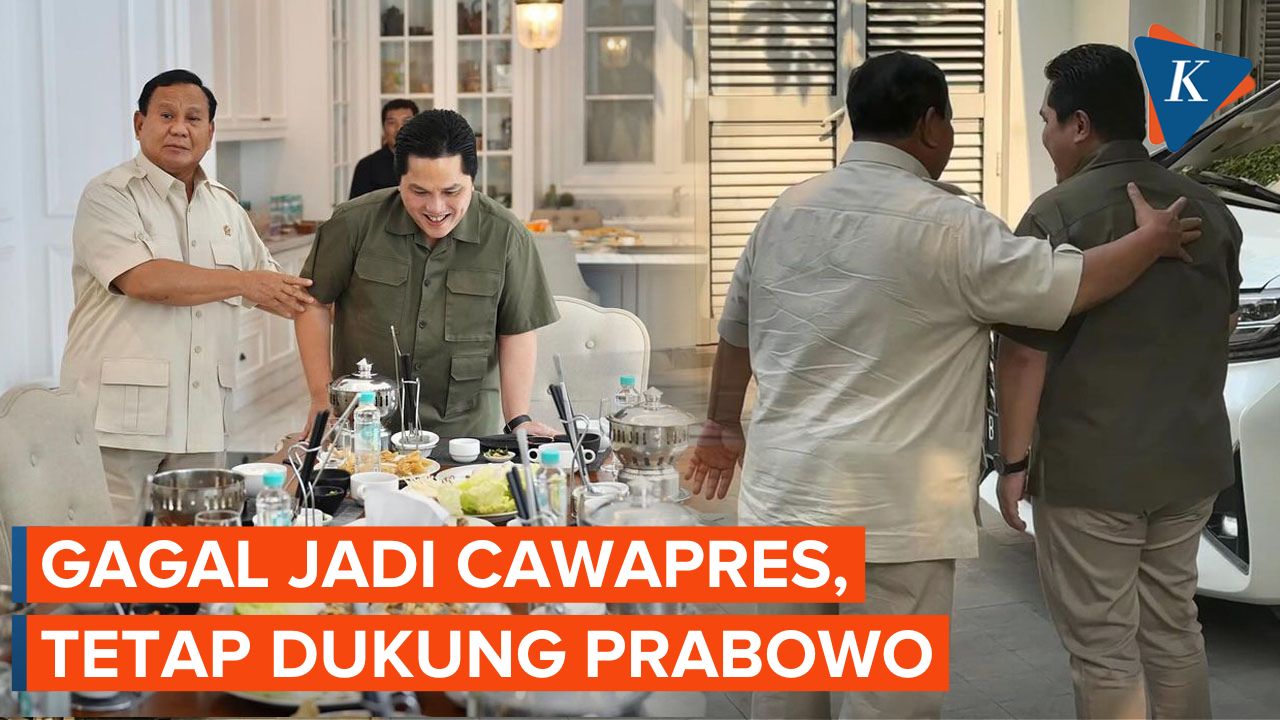 Kisah Erick Thohir, Tetap Dukung Prabowo walau Tak Terpilih Jadi Bacawapres