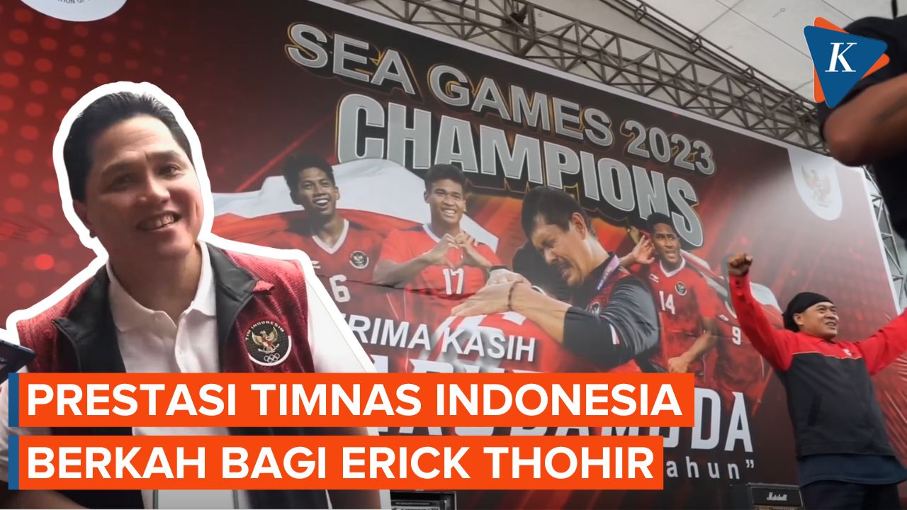 Elektabilitas Erick Thohir Disebut Terdongkrak karena Prestasi Timnas Sepak Bola