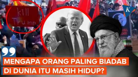 Sorak-sorai Pelayat Saat Seruan "Kill Trump" Muncul Di Pemakaman Khamenei