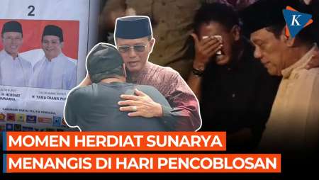 Tangis Haru Cabup Ciamis di Hari Pencoblosan, Lihat Foto Cawabup Yana