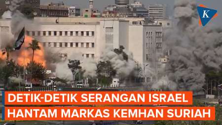 Serangan Udara Israel Hantam Gedung di Sekitar Istana Kepresidenan Suriah, Targetkan Markas Kemhan