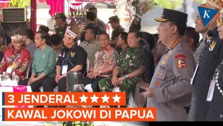 Hadiri Papua Street Carnival, Jokowi Dikawal Tiga Jenderal Bintang 4