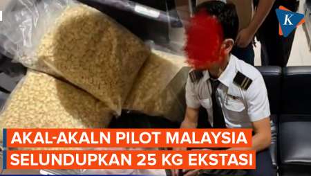 Akal-akalan Pilot Malaysia Selundupkan 70.114 Ekstasi, Bawa Urine Bebas Narkoba