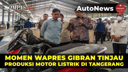 Wapres Tinjau Produksi Motor Listrik United E-Motor Di Tangerang