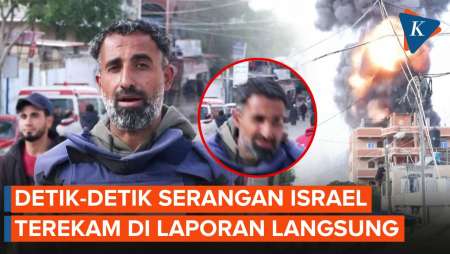 Detik-detik Serangan Udara Israel di RS Kuwait Hampir Mengenai Jurnalis