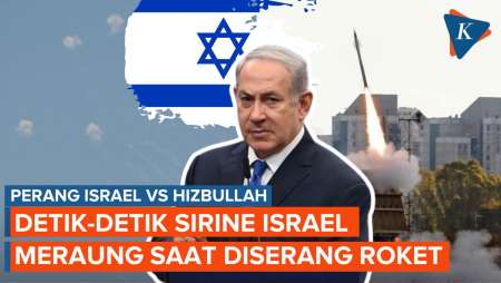 Detik-detik Sirine Israel Meraung Saat Dihantam Roket dari Lebanon