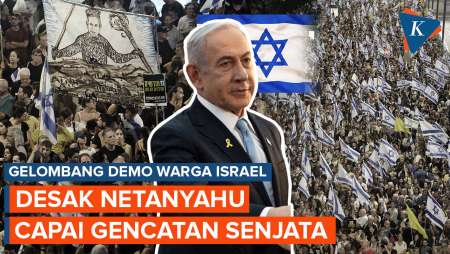 Netanyahu Diprotes Ribuan Warga Israel, Tuntut Gencatan Senjata Usai 6 Sandera Tewas di Gaza