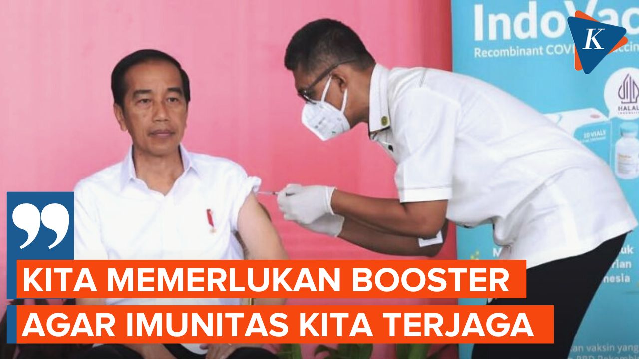 Jokowi Ajak Masyarakat Vaksinasi Booster Covid-19 Dosis Kedua