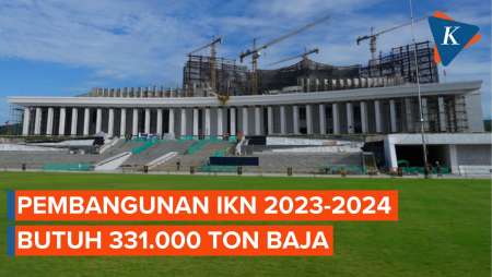 Pembangunan IKN Tahun 2023-2024 Butuh 331.000 Ton Baja