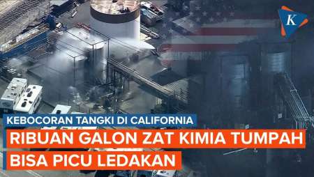 Tangki Kimia Bocor di California, 40.000 Warga Tinggalkan Rumah