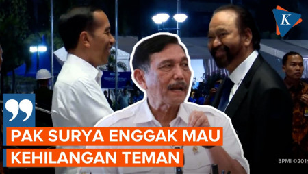Luhut: Lihat Saja Nanti, Surya Paloh Tak Mau Kehilangan Pak Jokowi