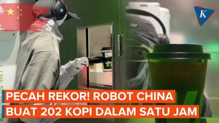 Robot Barista China Cetak Rekor Guinness Dengan 202 Cangkir Kopi Dalam Satu Jam