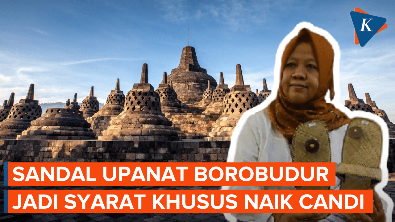 Pengunjung Candi Borobudur Wajib Pakai Sandal Upanat