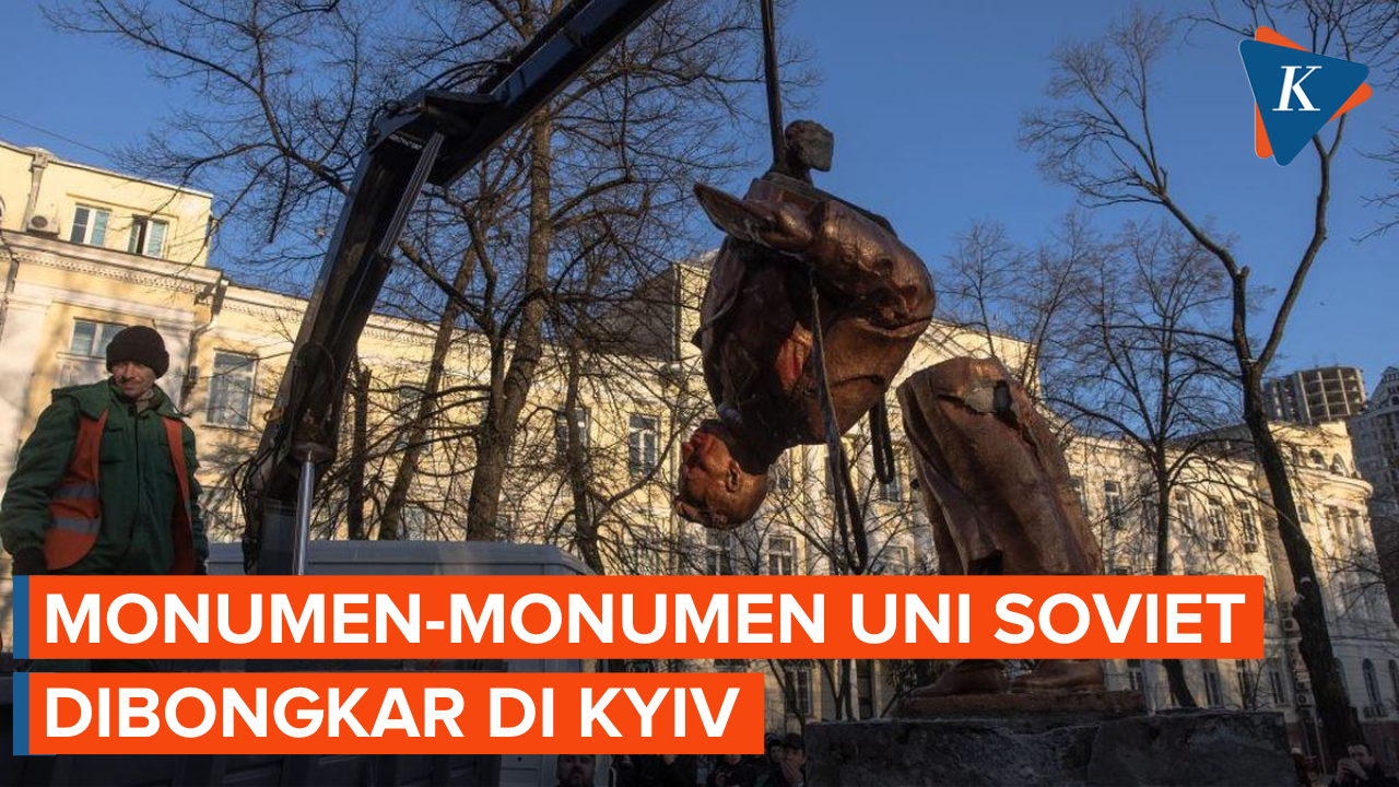 Monumen-monumen Uni Soviet Dibongkar di Kyiv