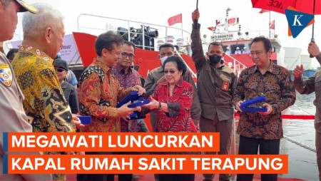 Megawati Resmikan Kapal RS Terapung, Siap Beri Pengobatan Gratis