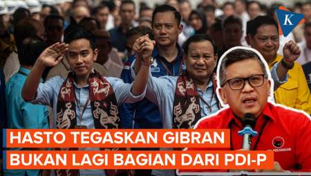 Hasto Sebut Gibran Bukan Keluarga PDI-P Lagi