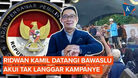 3 Jam Diperiksa Bawaslu, Ridwan Kamil Klaim Tak Langgar Aturan Kampanye