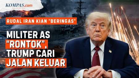 AS Terjebak "Rawa" Iran: Jet Hancur, Kapal Induk Digempur, Kapal Selam Direbut, Trump Mau Sudahi