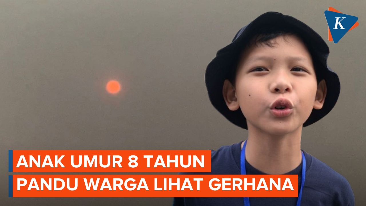 Syarif, Bocah 8 Tahun yang Jadi Pemandu Teleskop untuk Lihat Gerhana Matahari