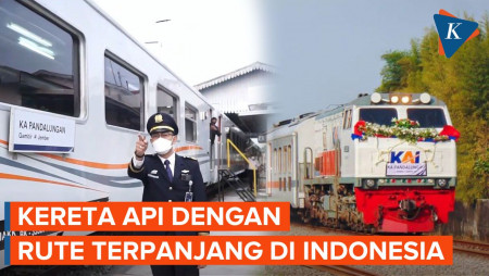 Kereta Api dengan Rute Terpanjang di Indonesia