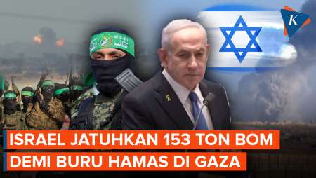 Netanyahu "Bangga" Jatuhkan 153 Ton Bom Di Gaza, Klaim Habisi Komandan Hamas