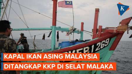 KKP Tangkap Kapal Ikan Asal Malaysia, Sempat Keluarkan Senjata