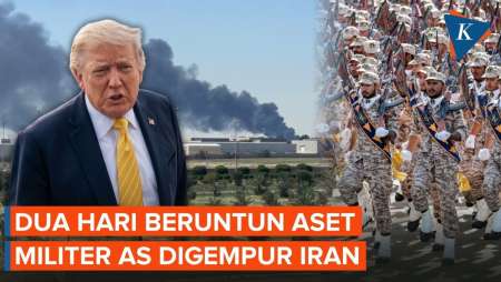 Diamuk Iran Dua Hari Beruntun, AS Kehilangan Kekuatan Udara di Kuwait dan Yordania 