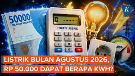 Tarif Listrik 10-16 Agustus 2026 Resmi Ditetapkan, Token Rp 50.000 Dapat Berapa kWh?