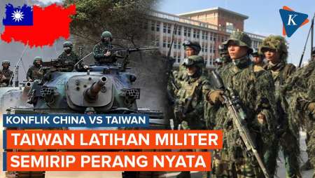 Taiwan Gelar Latihan Militer Semirip Medan Perang Nyata untuk Hadapi Ancaman China