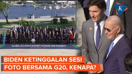 Biden Ketinggalan Foto dengan Para Pemimpin G20, Trudeau dan Meloni Senasib