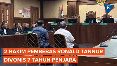 2 Hakim yang Bebaskan Ronald Tannur Divonis 7 Tahun Penjara