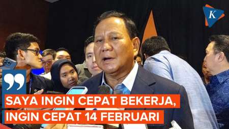 Tak Sabar Ingin Jadi Presiden, Prabowo: Pinginnya Cepet-cepet 14 Februari