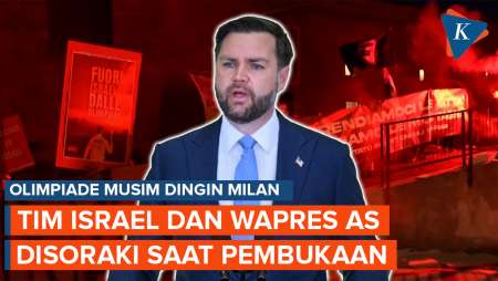 Tim Israel Dan Wapres AS Disoraki Saat Pembukaan Olimpiade Musim Dingin Milan