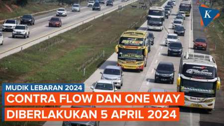 Contra Flow dan One Way Tol Trans Jawa Berlaku 5 April 2024