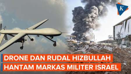 Hizbullah Serang Markas Militer Israel di Tel Aviv dengan Drone Kamikaze dan Rudal Qader-2