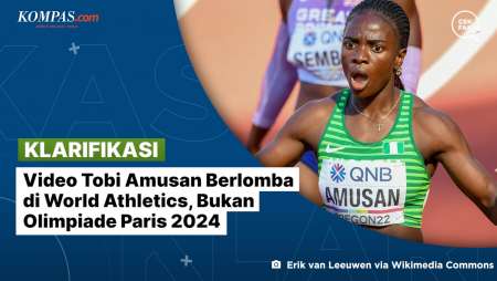 [KLARIFIKASI] Video Tobi Amusan Berlomba di World Athletics, Bukan Olimpiade Paris 2024