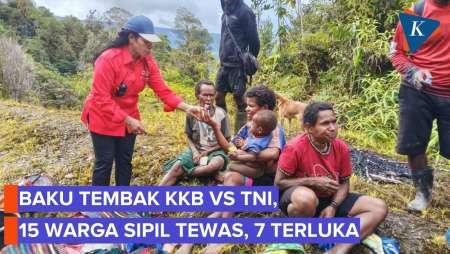 KKB Baku Tembak dengan TNI di Puncak Papua, 22 Warga Sipil Jadi Korban