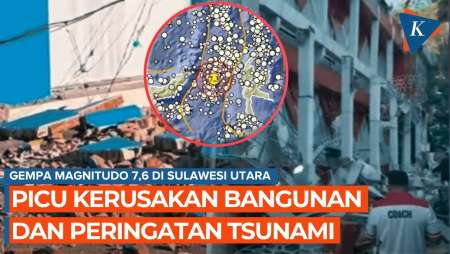 Gempa M7,6 Guncang Sulawesi Utara, Getaran Kuat Picu Kerusakan Dan Peringatan Tsunami