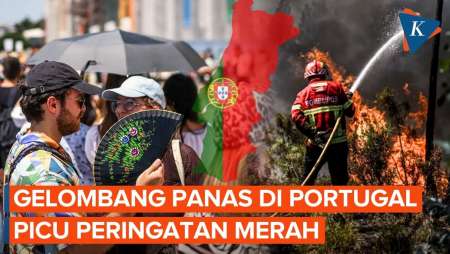 Portugal "Dikepung" Peringatan Merah Akibat Panas Ekstrem, Kebakaran Hutan Meluas