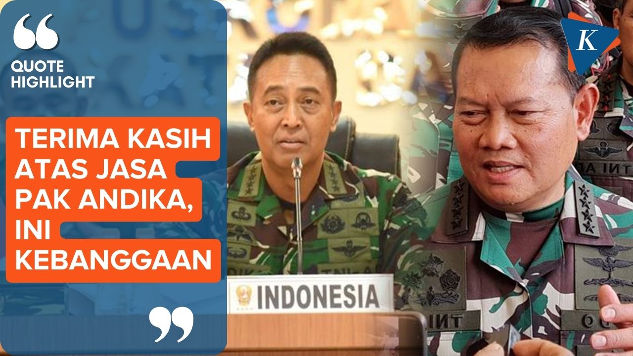 Resmi Jadi Panglima TNI, Yudo Margono Ucapkan Terima Kasih kepada Jenderal Andika Perkasa