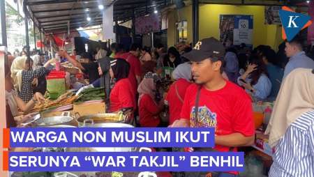 Warga Non Muslim Juga Antusias “War Takjil” di Benhil