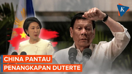 China Pantau Penangkapan Eks Presiden Filipina Rodrigo Duterte