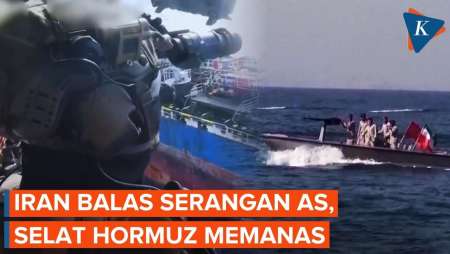 Iran Balas Serangan Militer AS, Selat Hormuz Kembali Memanas